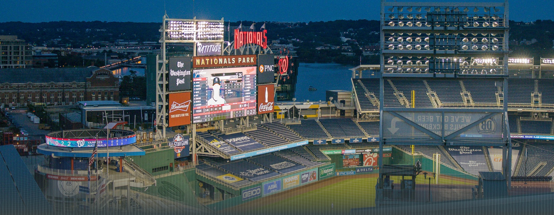 baseball stadium J.Coopers Row luxury apts in DC Navy Yard